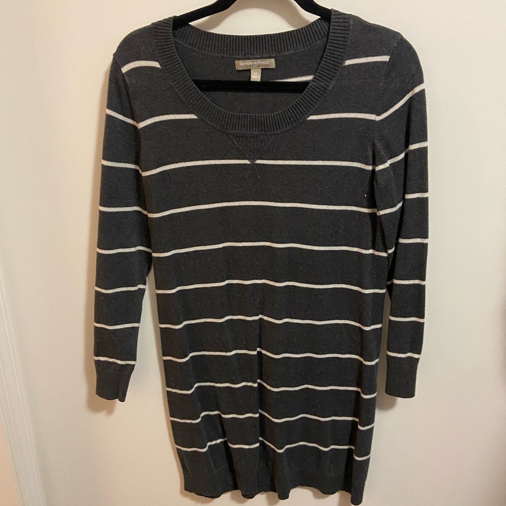 Gray Banana Republic Sweater Dress